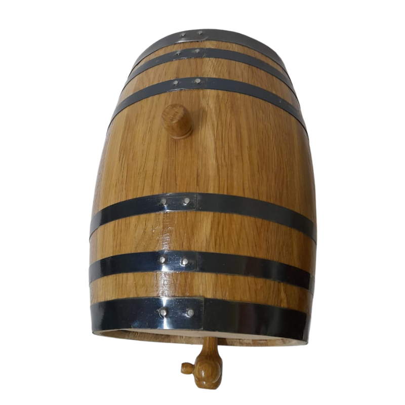 Barrica de roble 5L personalizable para reposar Tequila