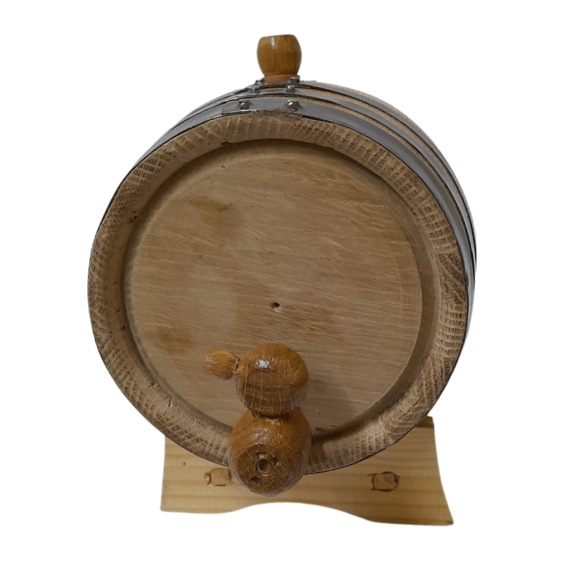 Barrica personalizable de roble 2L para reposar Mezcal