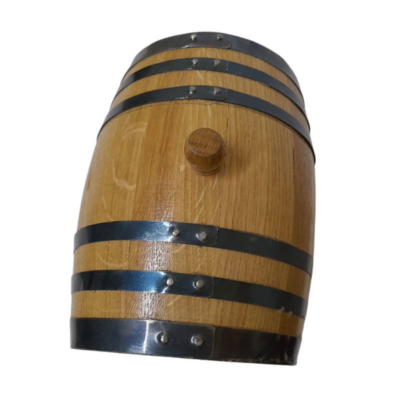 Barrica personalizable de roble 2L para reposar Mezcal