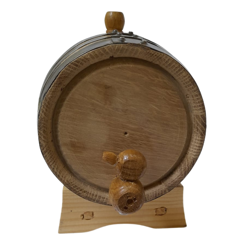Barrica personalizable de roble 2L para reposar Mezcal