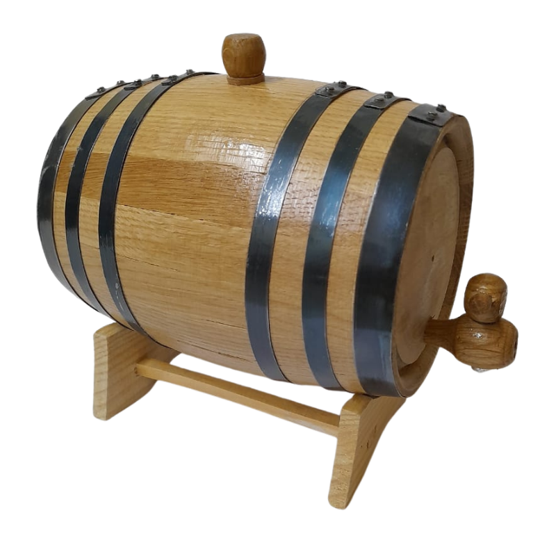 Barrica personalizable de roble 2L para reposar Mezcal