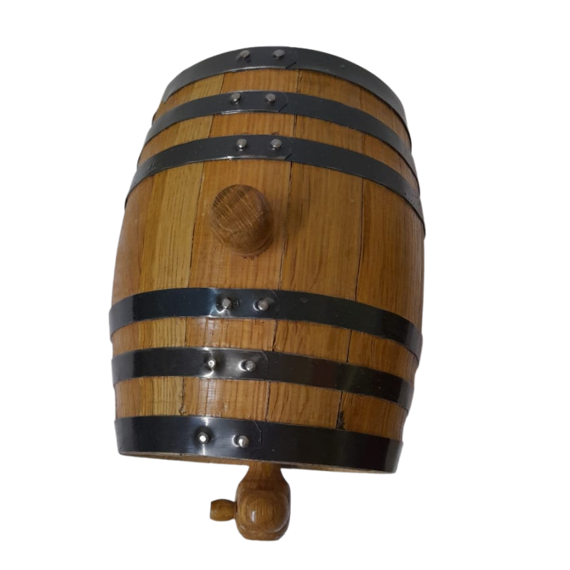Barrica de roble 1L personalizable para reposar Tequila