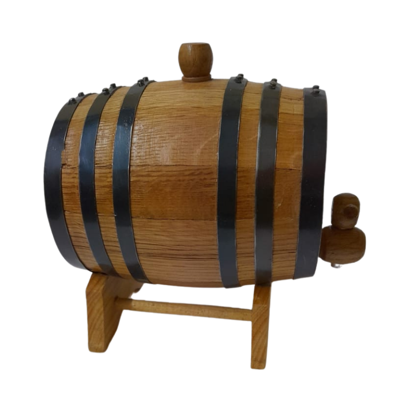 Barrica de roble 1L personalizable para reposar Tequila