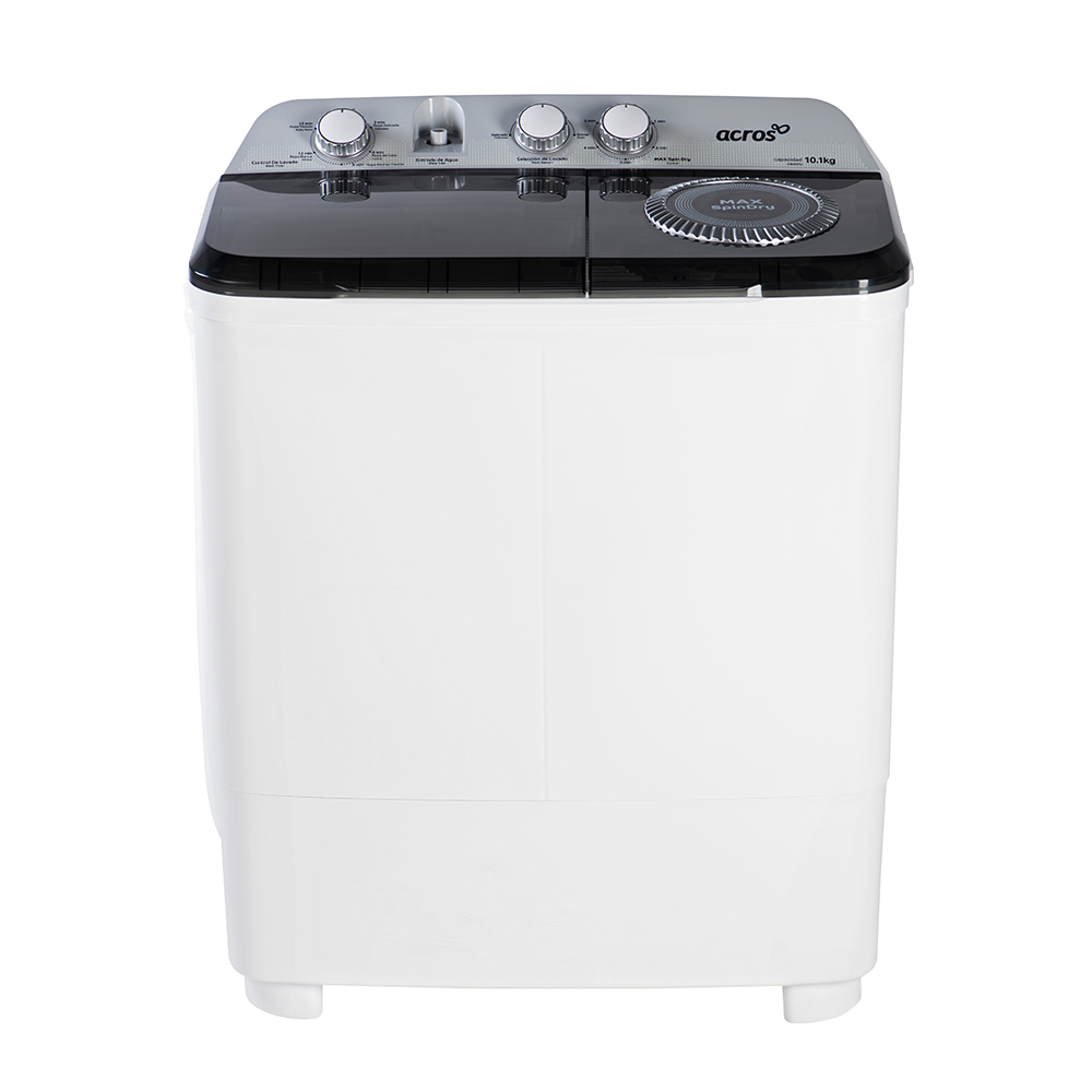 Lavadora dos tinas Acros 10kg ALD1035JE Blanco con vistas grises