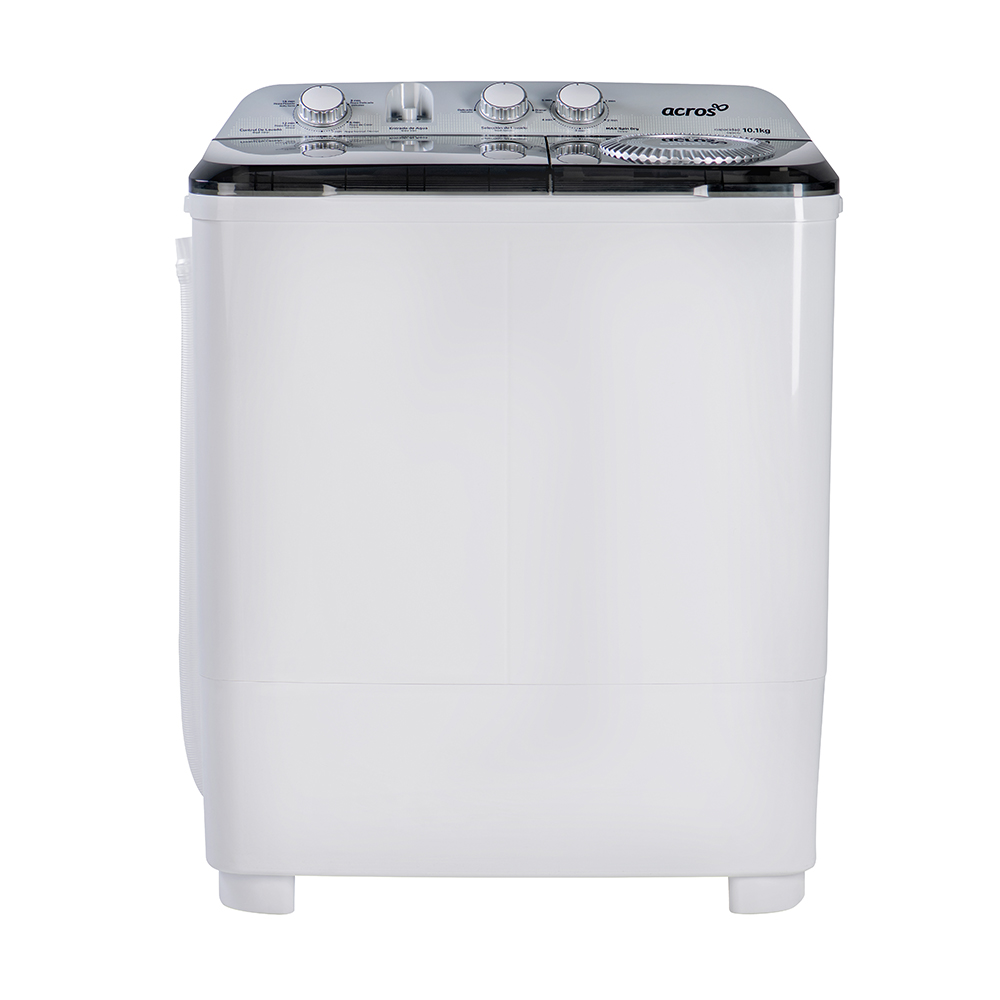 Lavadora dos tinas Acros 10kg ALD1035JE Blanco con vistas grises