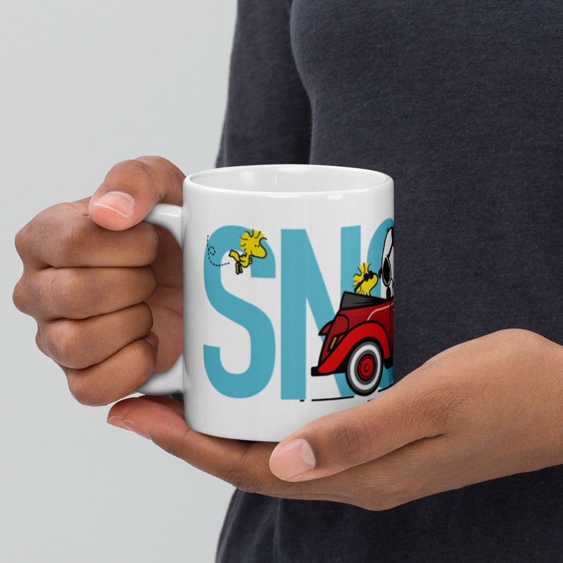 Taza Snoopy & Woodstock, Vocho 11 oz.