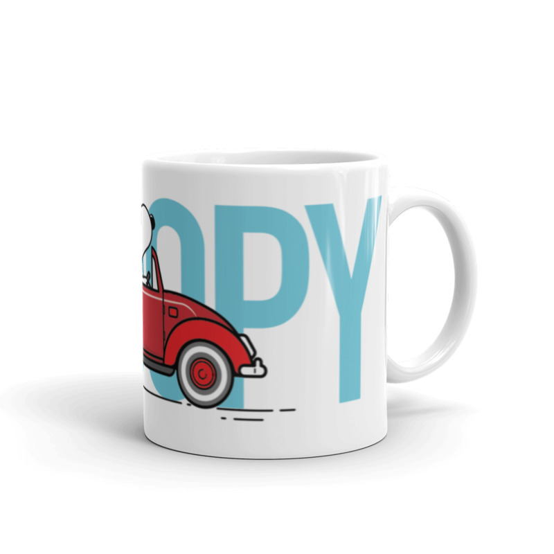 Taza Snoopy & Woodstock, Vocho 11 oz.