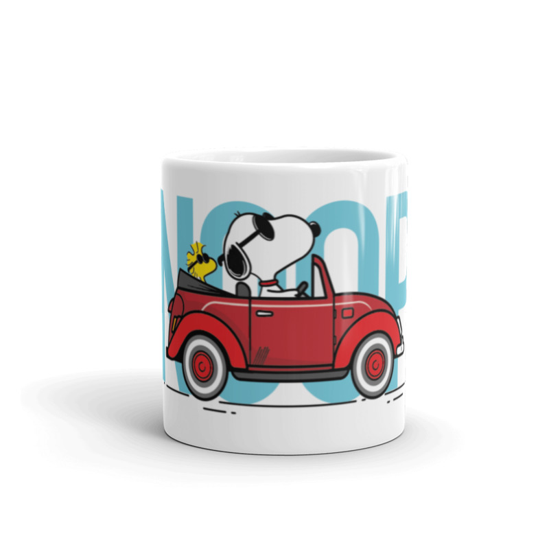 Taza Snoopy & Woodstock, Vocho 11 oz.