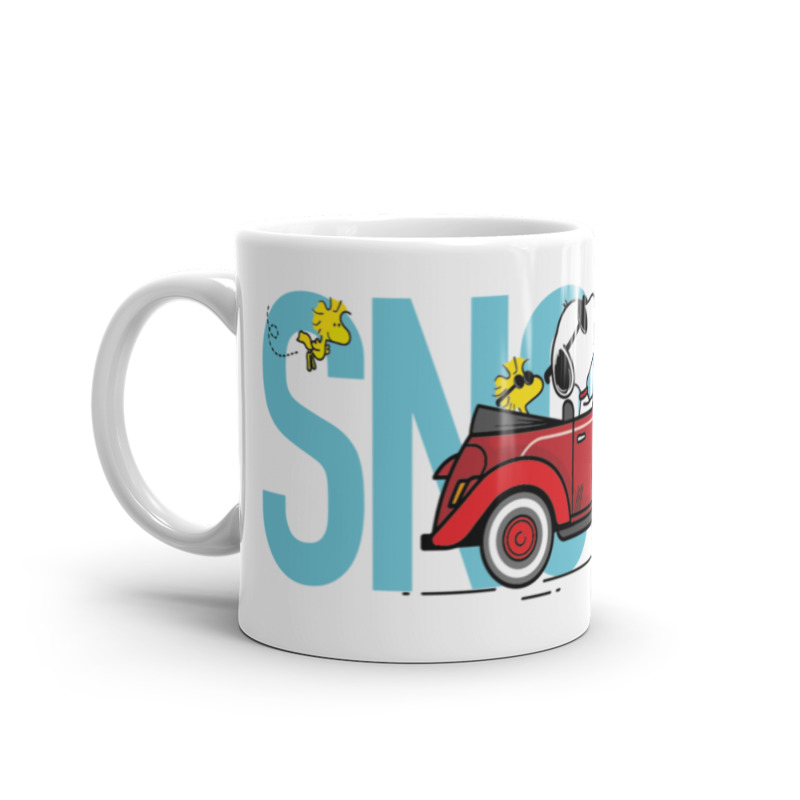 Taza Snoopy & Woodstock, Vocho 11 oz.