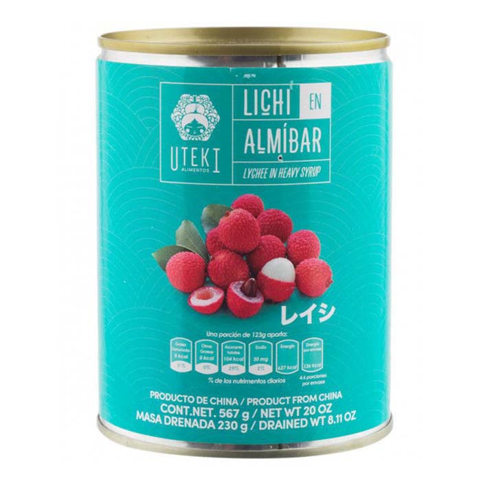 Lychee en Almibar Uteki Lata de 567 g