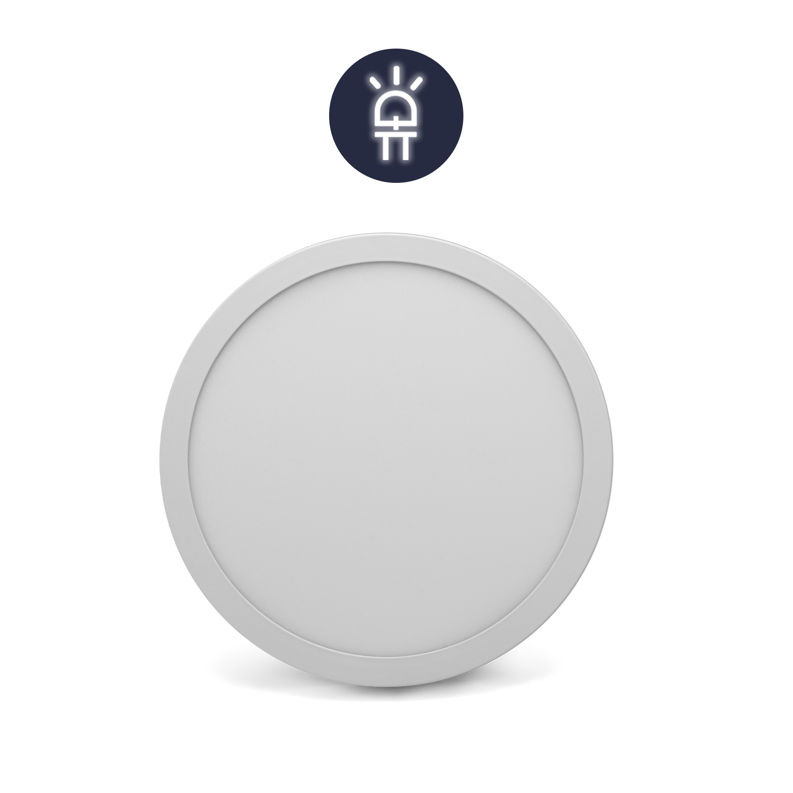 Lámpara Panel Led Fat Redondo 18w de Techo Empotrable Sula