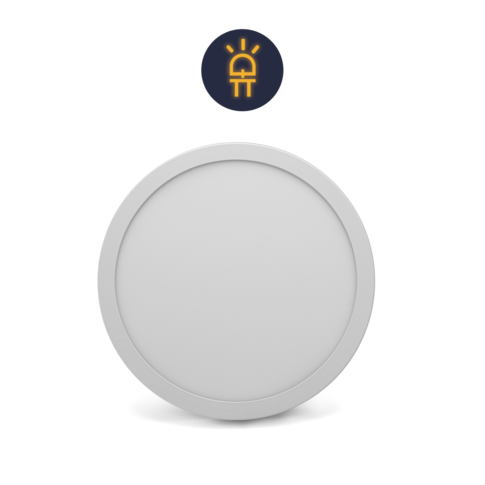 Lámpara Panel Led Fat Redondo 18w de Techo Empotrable Sula