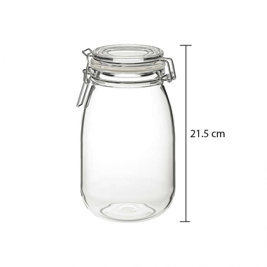 Frasco de vidrio 70227986 con tapa hermetica thcs