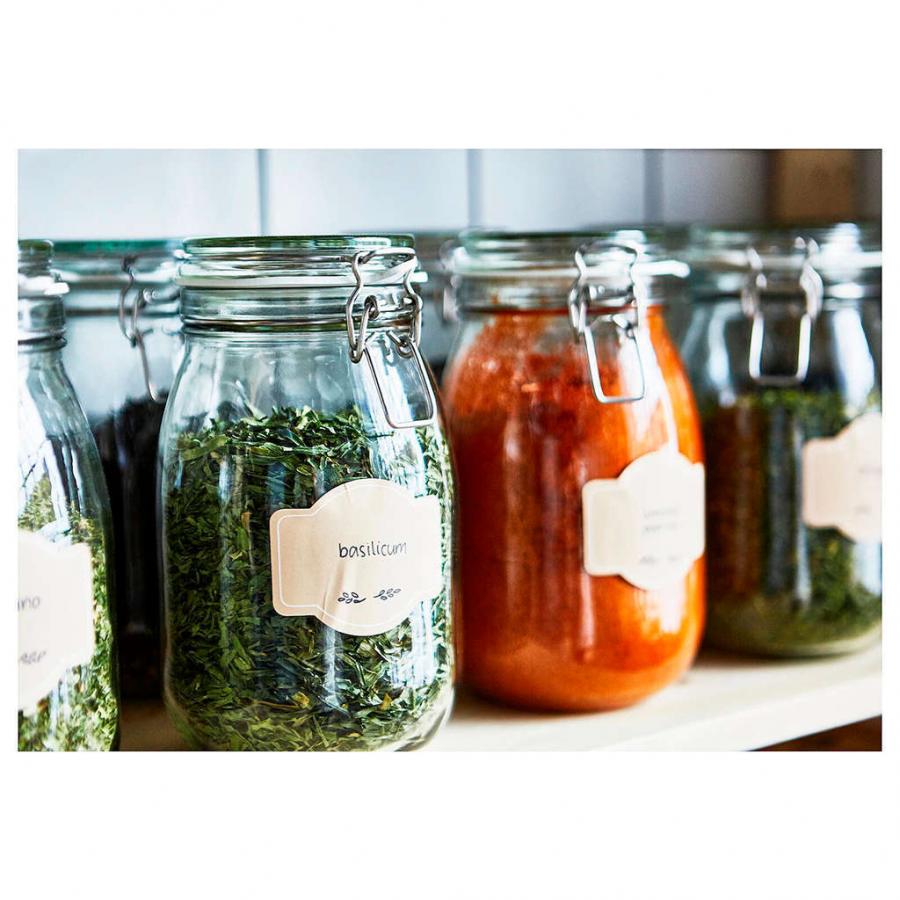 Frasco de vidrio 70227986 con tapa hermetica thcs