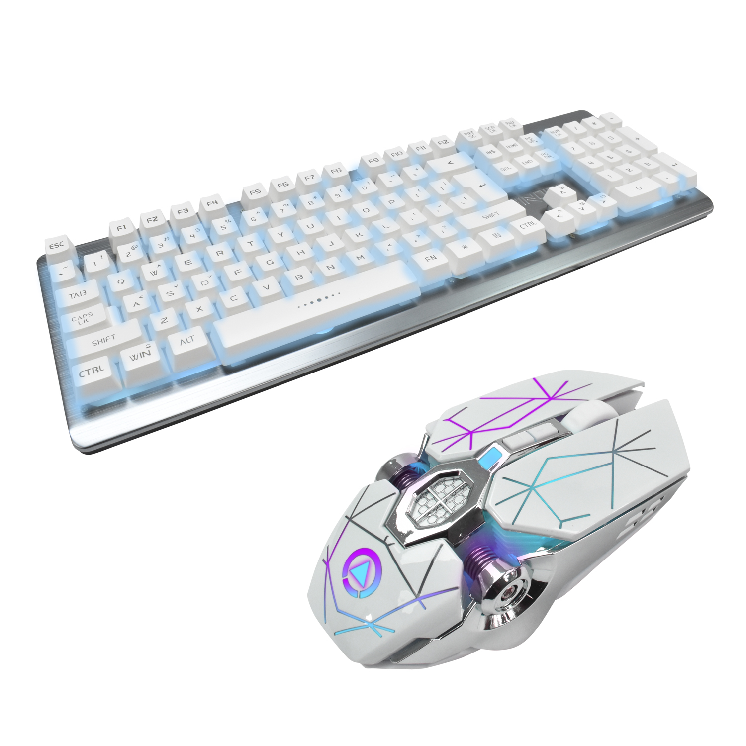 KIT TECLADO MOUSE GAMER RETROILUMINACION MECÁNICO