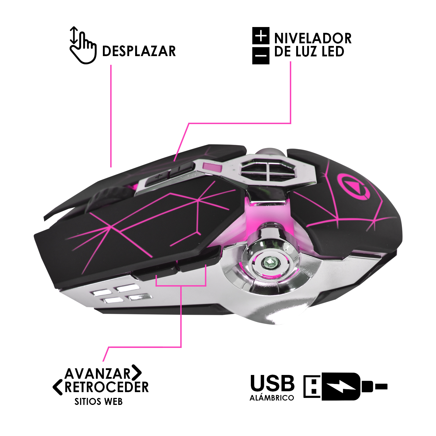 KIT TECLADO MOUSE GAMER RETROILUMINACION MECÁNICO