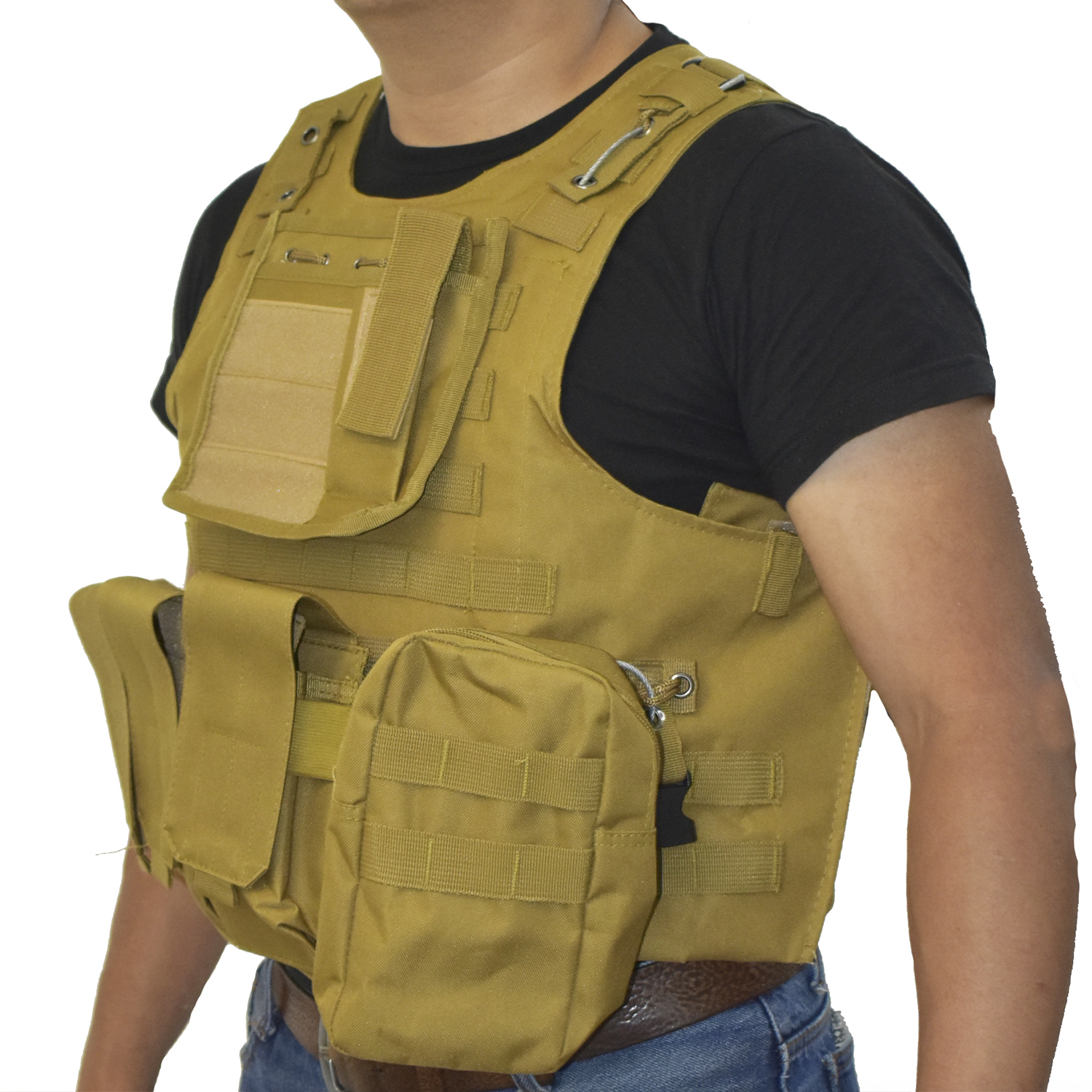 Chaleco Táctico Militar Estilo Combate Porta Placa de Uso Rudo