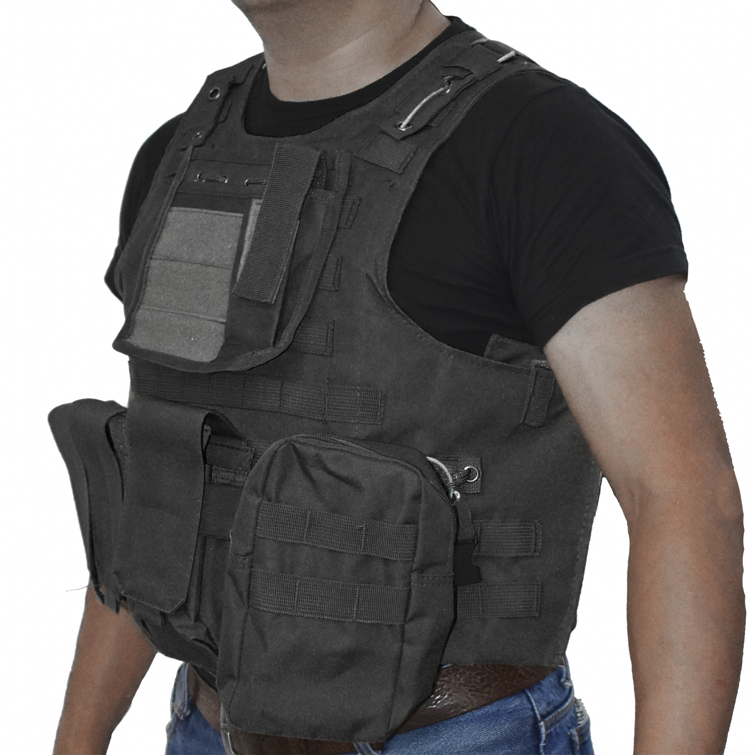 Chaleco Táctico Militar Estilo Combate Porta Placa de Uso Rudo