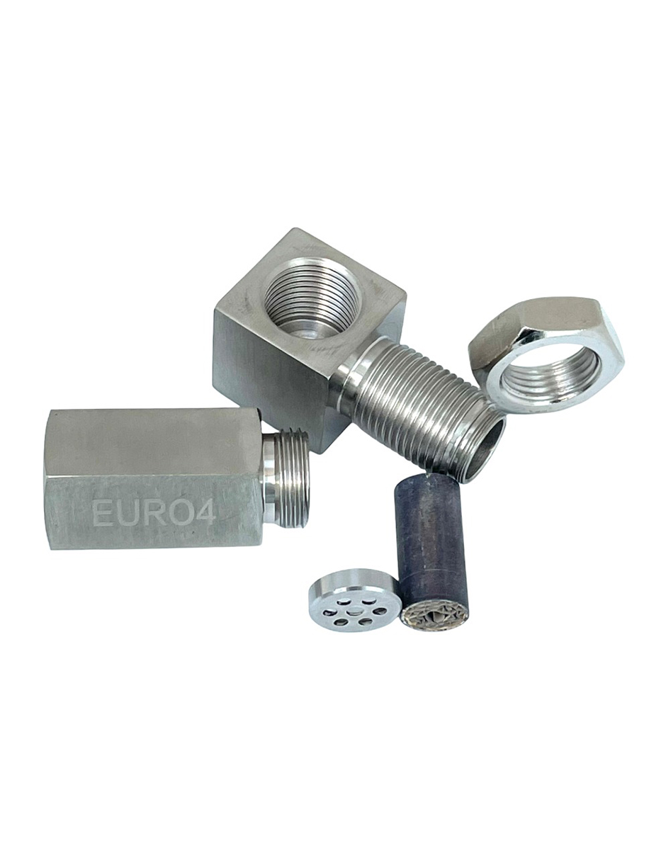 Mini Catalizador 90º Sensor De Oxigeno Apaga Codigo P0420 P0430