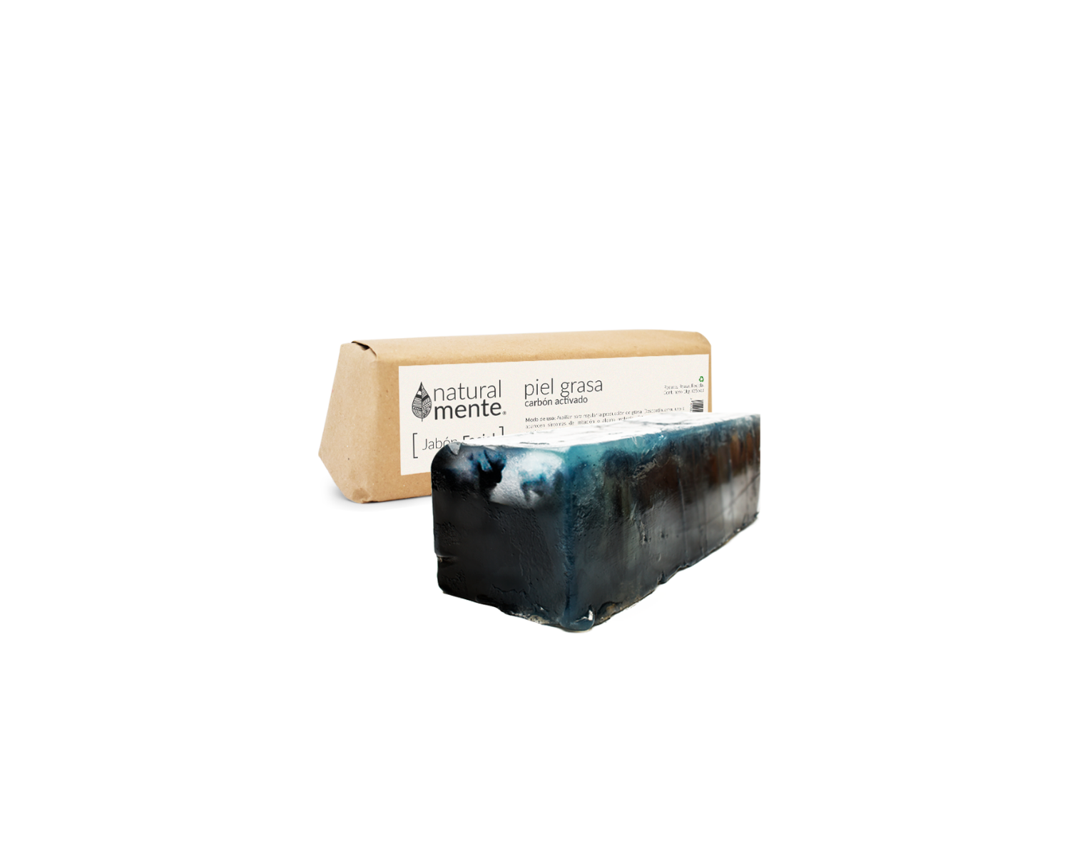 JABÓN FACIAL (BARRA A GRANEL) PIEL GRASA CON CARBON ACTIVADO 1KG