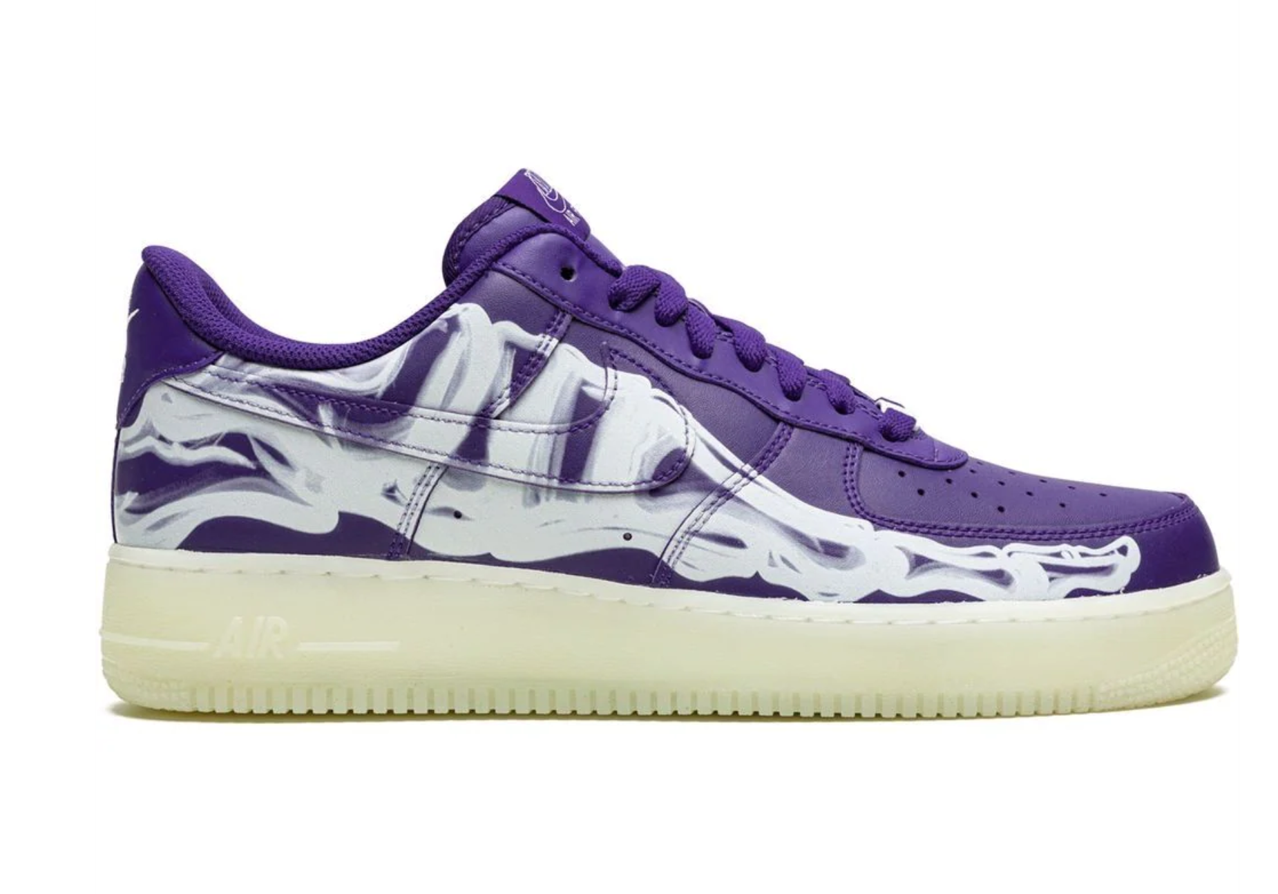 Nike Air Force 1 Low '07 QS Purple Skeleton Halloween