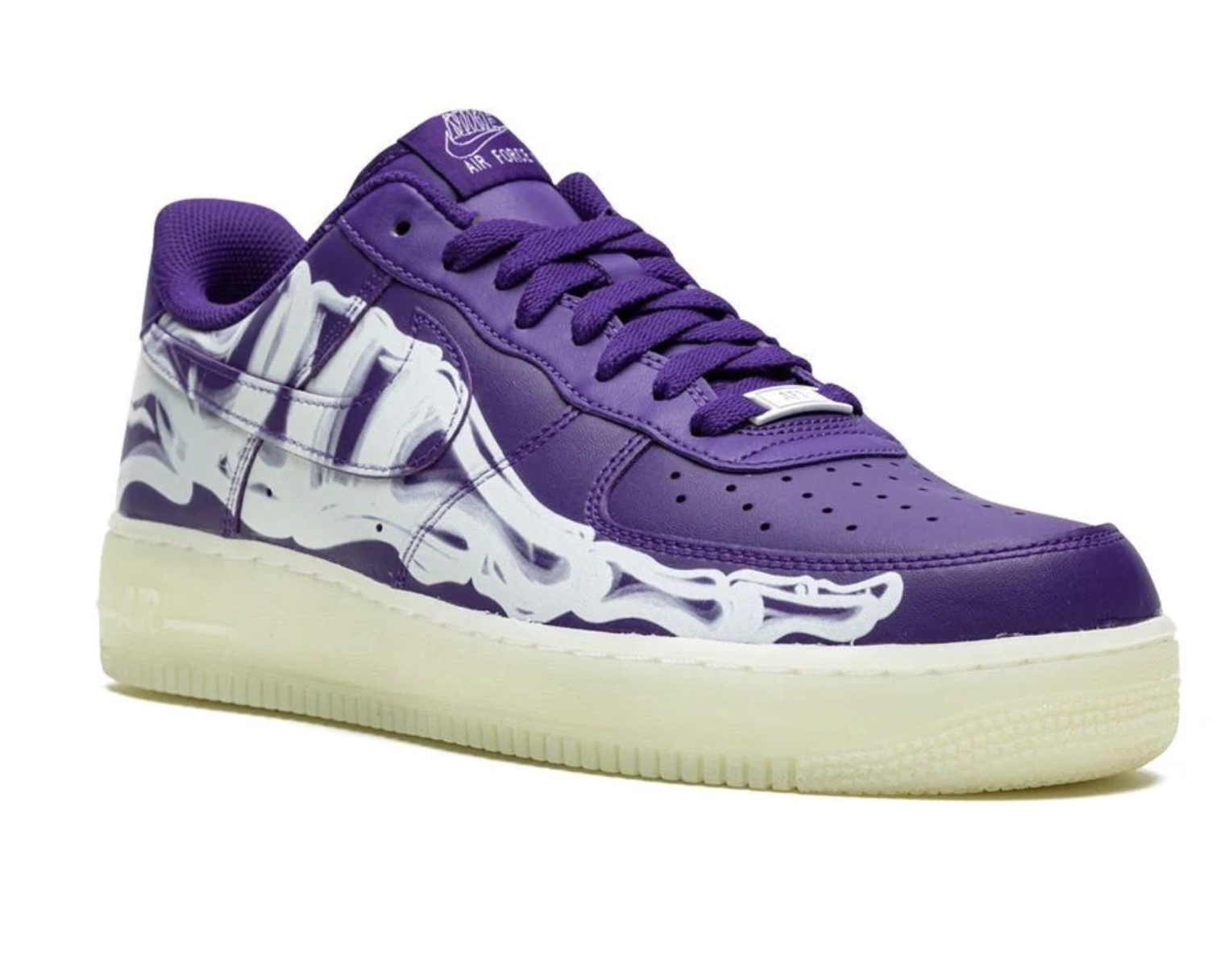 Nike Air Force 1 Low '07 QS Purple Skeleton Halloween
