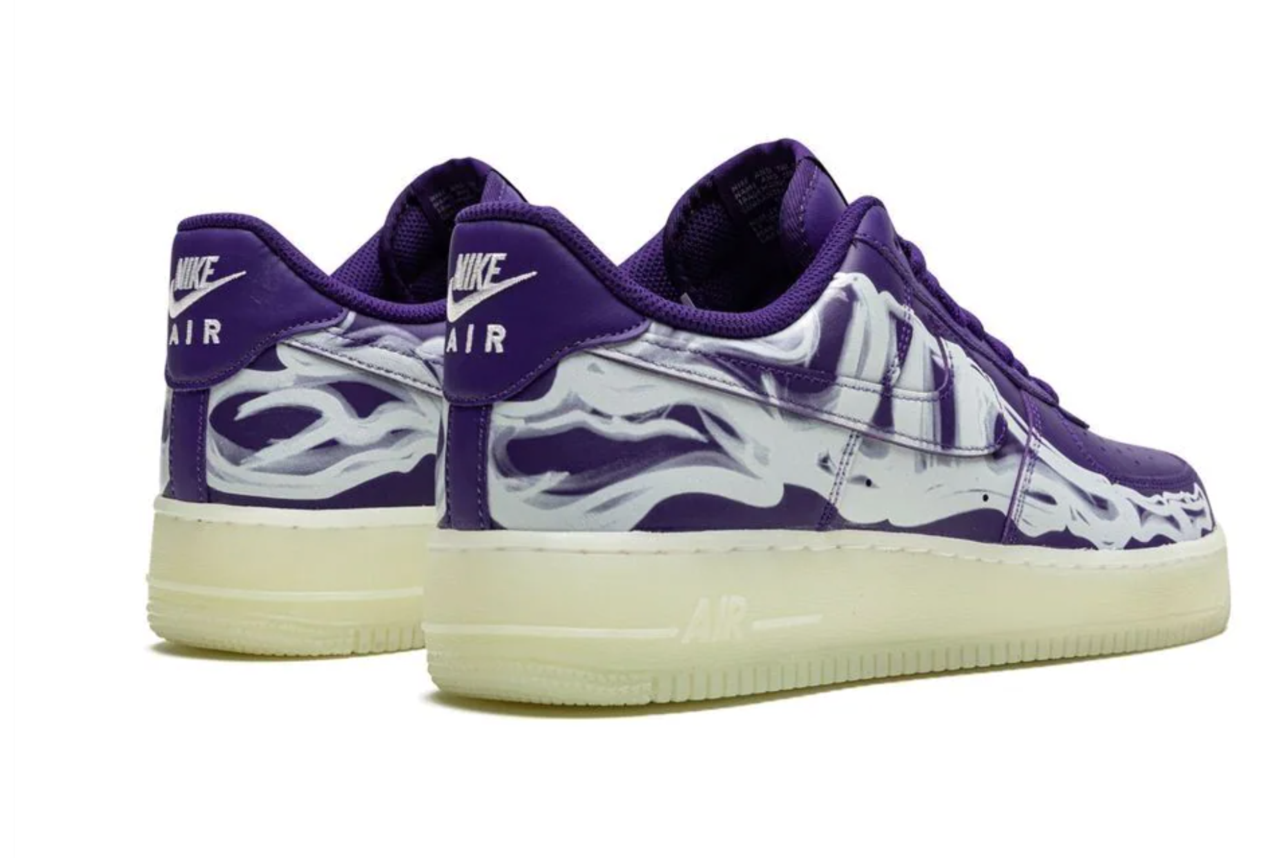 Nike Air Force 1 Low '07 QS Purple Skeleton Halloween