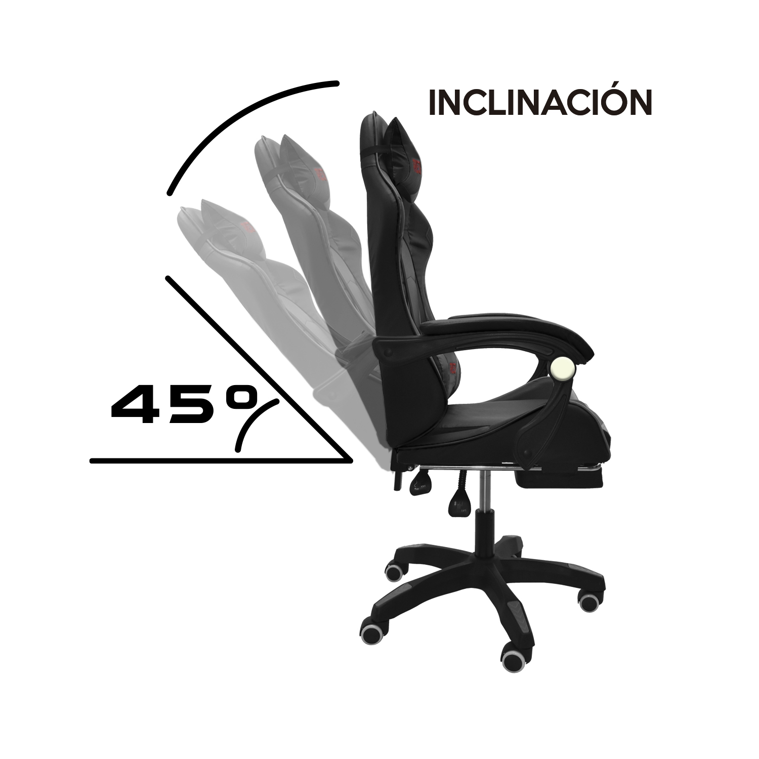 Silla Gamer Reclinable Ergonómica Ajustable Con Masaje