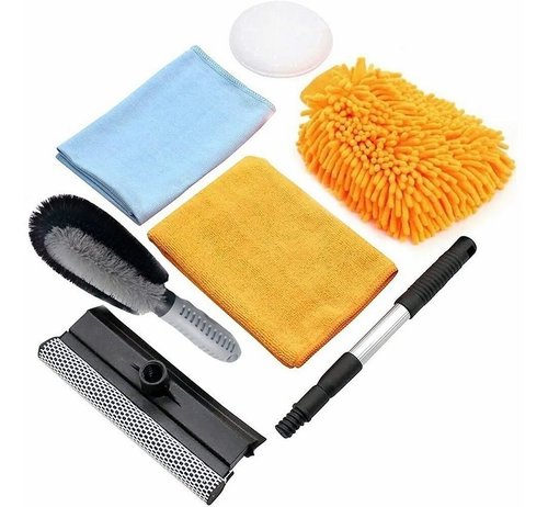 6 Pcs Kit De Limpieza Para Coche Cepillo Para Lavar Carros