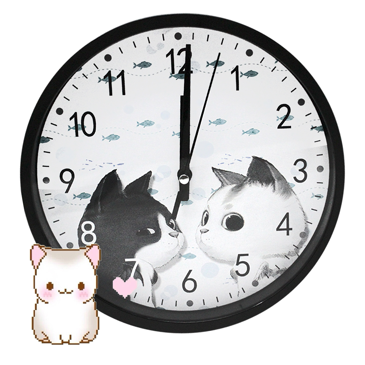 Reloj De Pared Moderno Decoracion Minimalista Silencioso Con Diseño De Animales