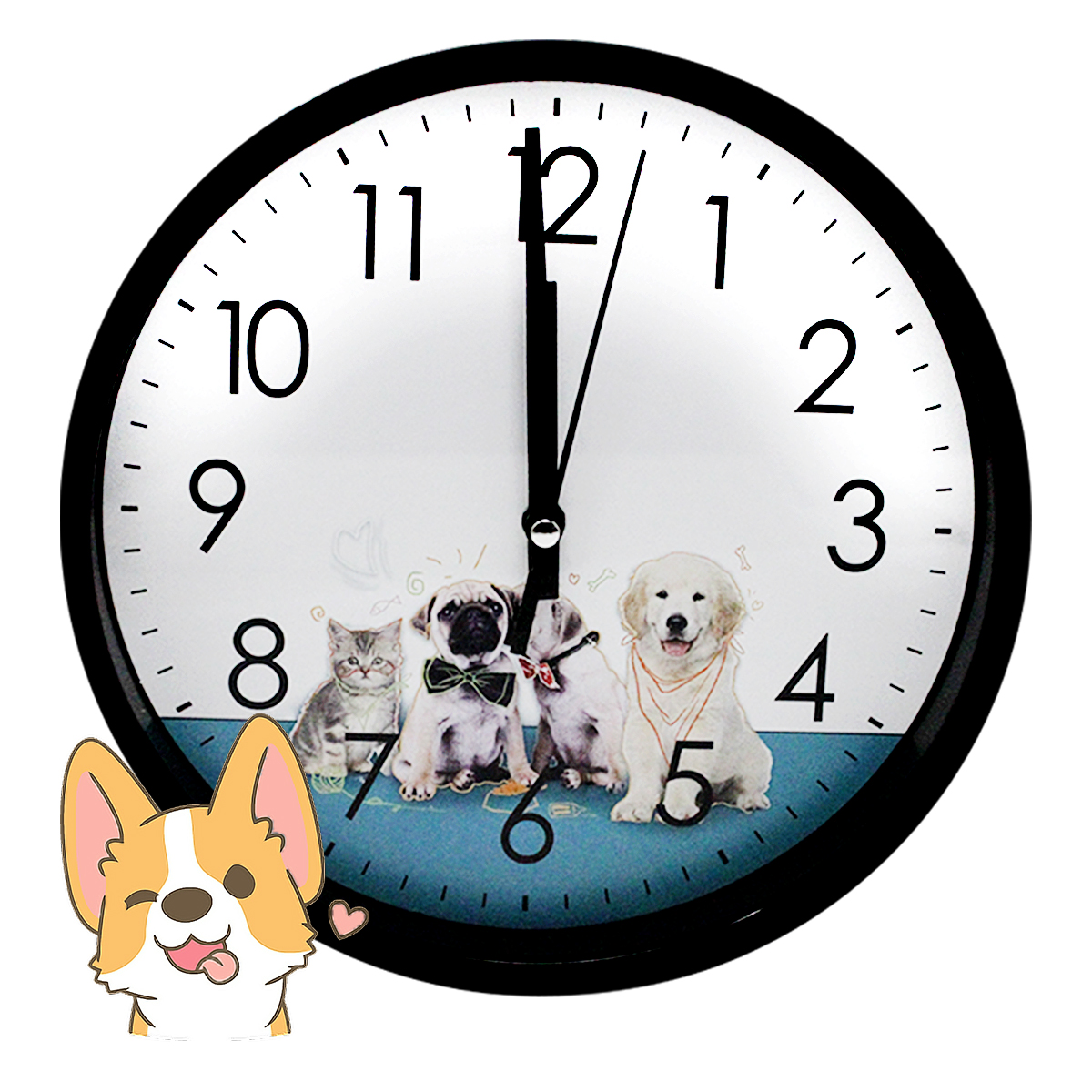 Reloj De Pared Moderno Decoracion Minimalista Silencioso Con Diseño De Animales