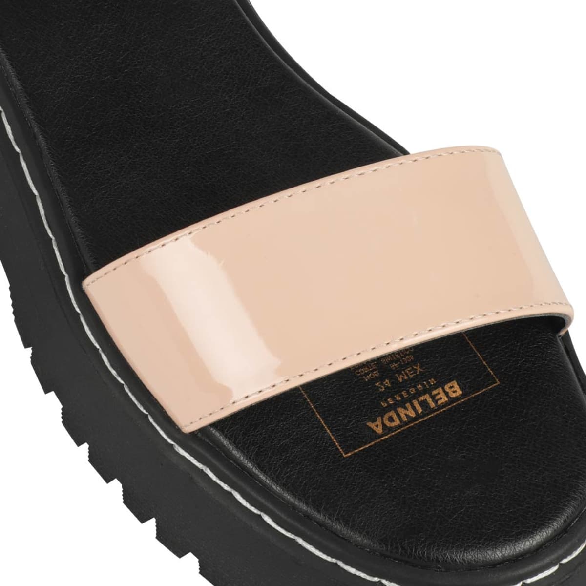 Sandalia casual Belinda Peregrin para mujer, color nude, mod. 985687