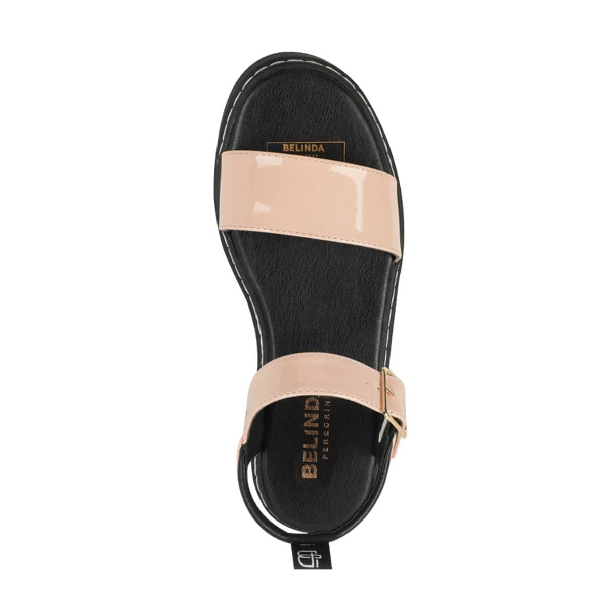 Sandalia casual Belinda Peregrin para mujer, color nude, mod. 985687
