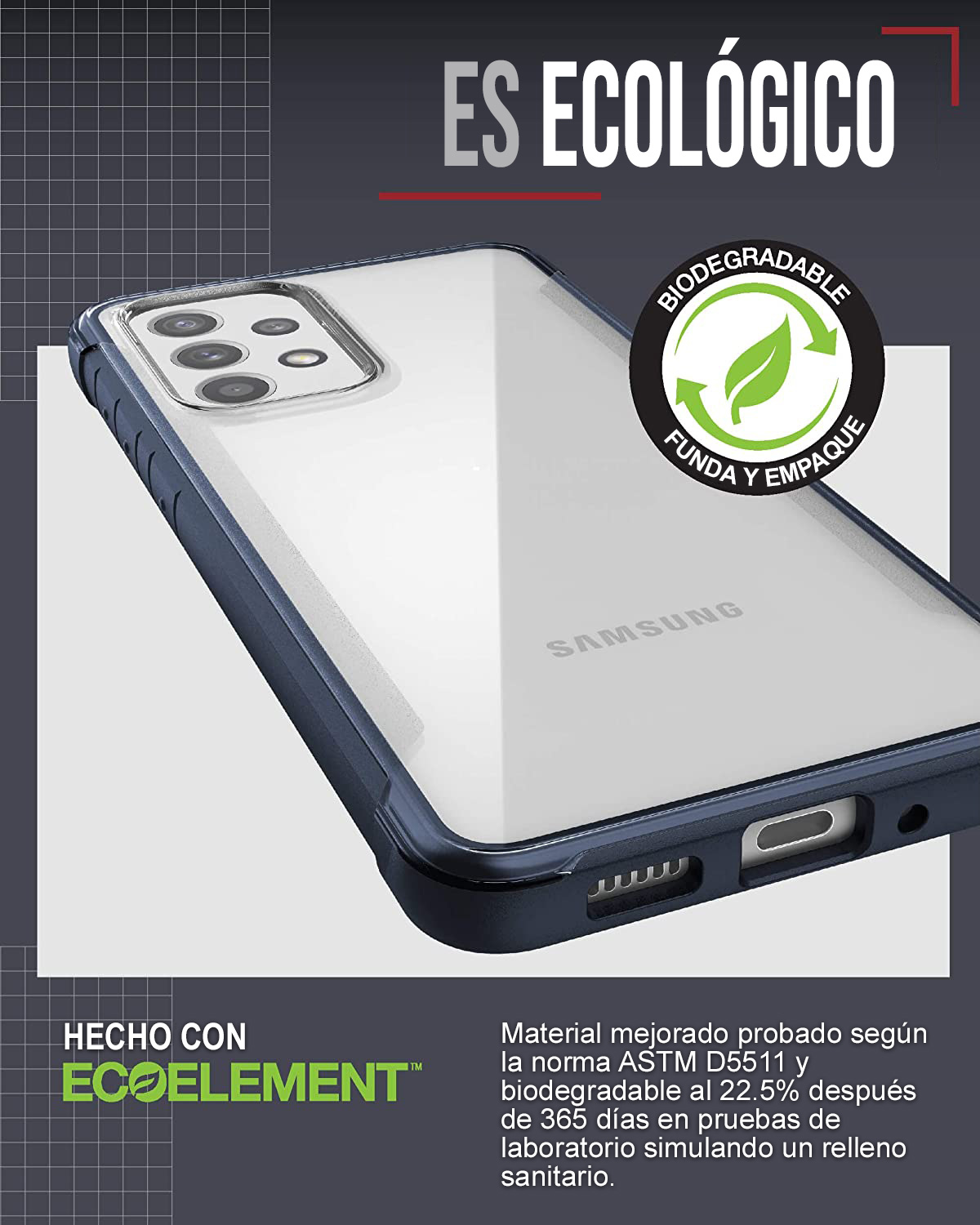 Funda Case Para Samsung A53 5g Raptic Earth Blue Uso Rudo