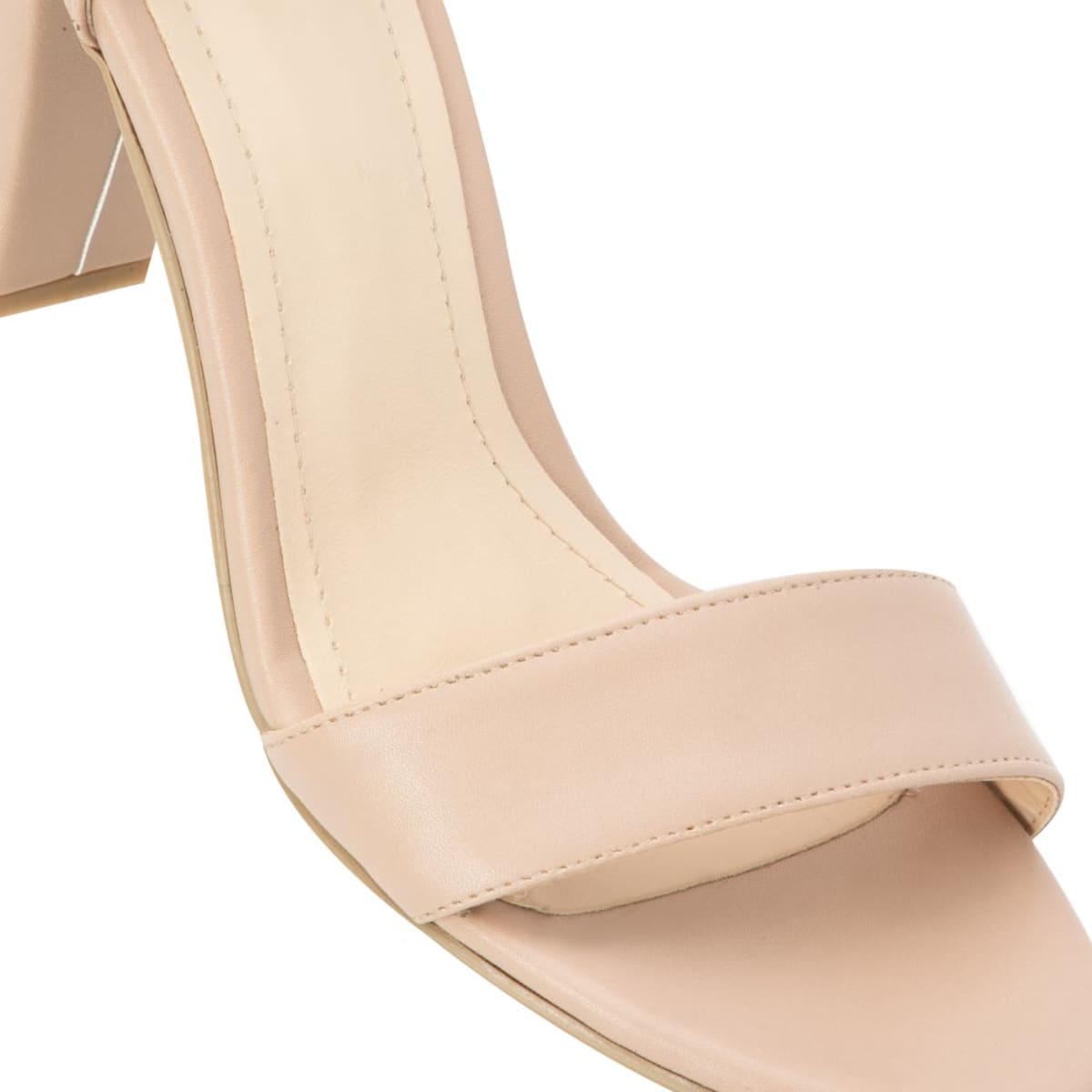 Sandalias de vestir Yaeli color nude, con tacón medio y talón con pulsera, mod. 1040276