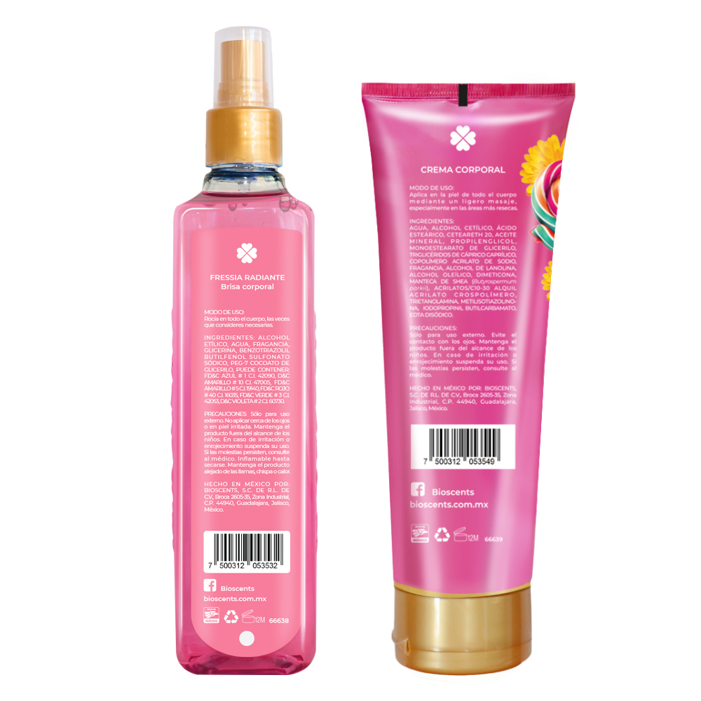 Set Body Mist Y Crema Corporal Bioscents Fessia