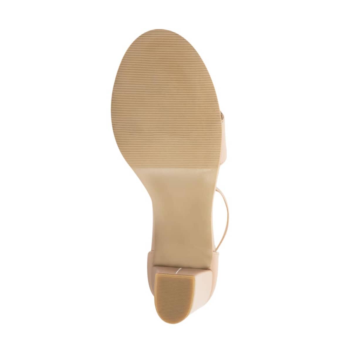 Sandalias de vestir Yaeli color nude, con tacón medio y talón con pulsera, mod. 1040276