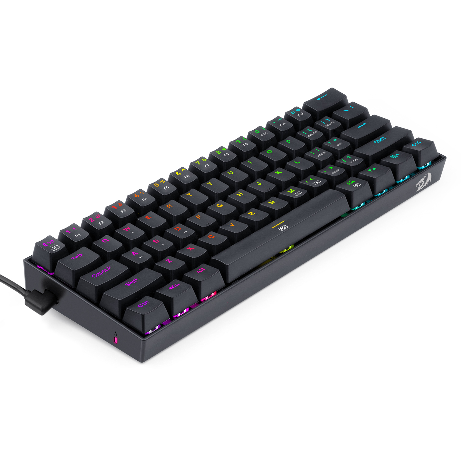Teclado mecanico K630RGB cafe Redragon DRAGONBORN K630 Negro RGB, Cafe switch