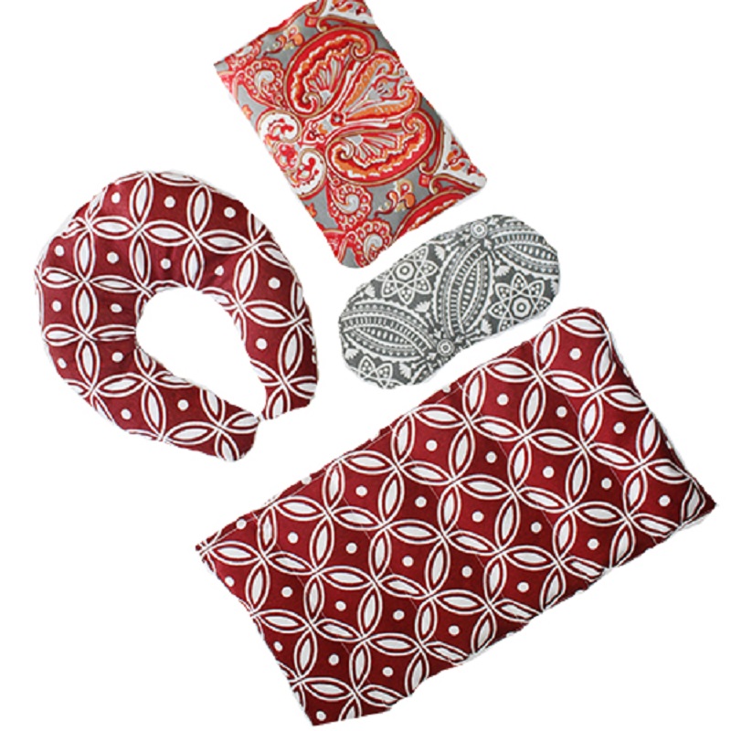 Compresas de Semillas Termicas y Aromaterapia con Antifaz Relajante, 4 piezas