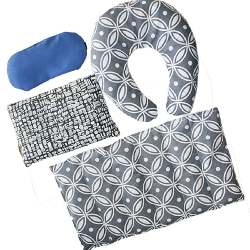 Compresas de Semillas Termicas y Aromaterapia con Antifaz Relajante, 4 piezas