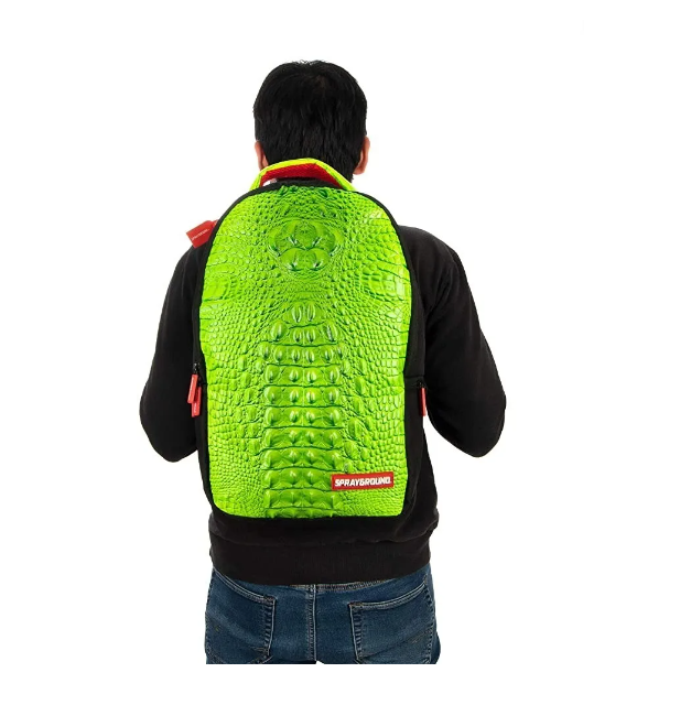 Mochila Oficial Crocodile Colors Backpack Original SpraygroundVerde