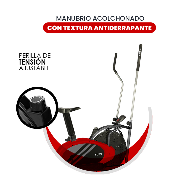 Escaladora Elíptica/ Bicicleta Fija/ Diseño Trainer Ss