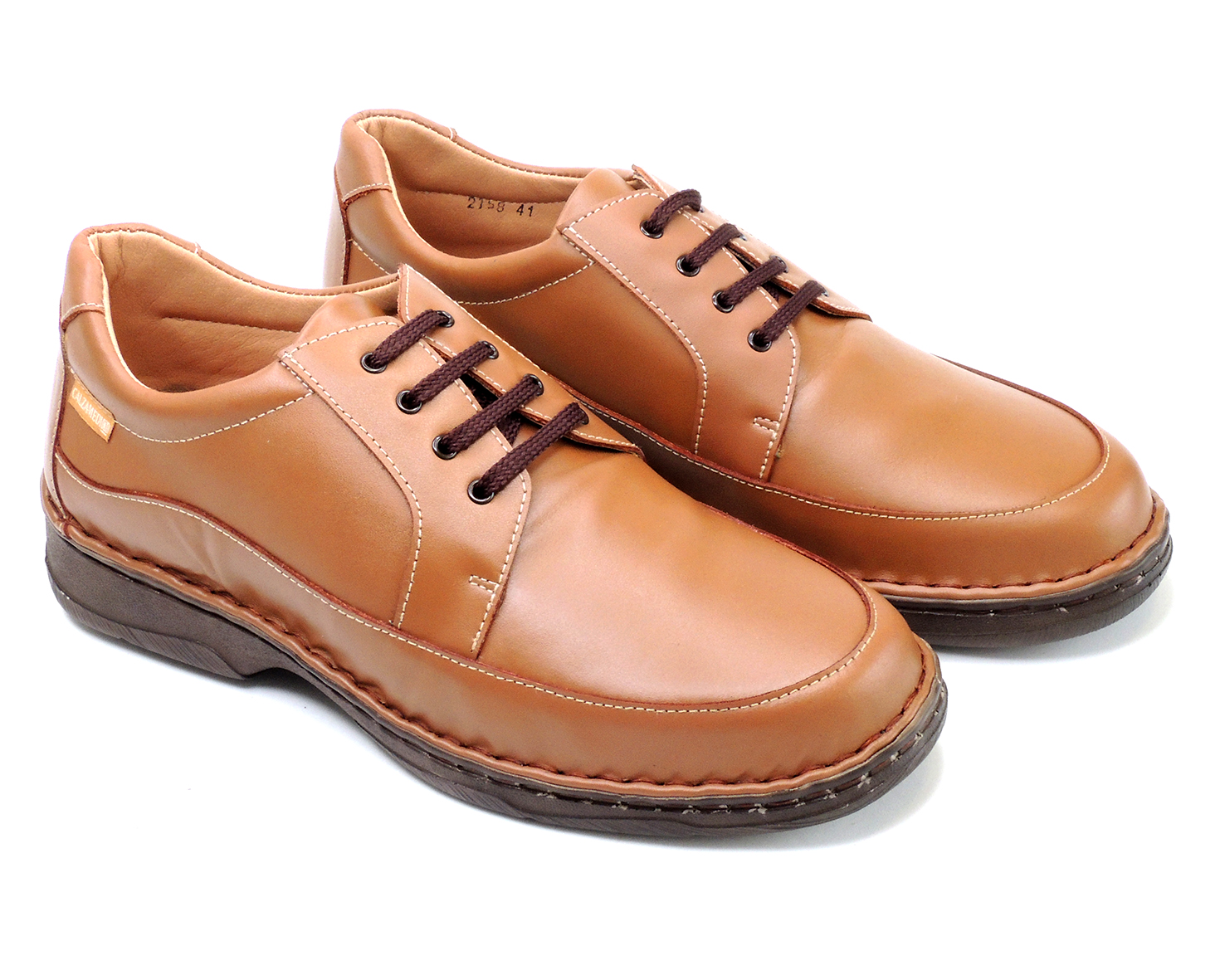 ZAPATOS DE PIEL, ANCHO ESPECIAL PARA HOMBRE 