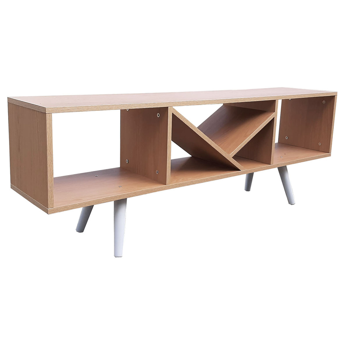 Rack Centro De Entretenimiento Smart Hogare, Para Tv 55 Moderno y Elegante Roble