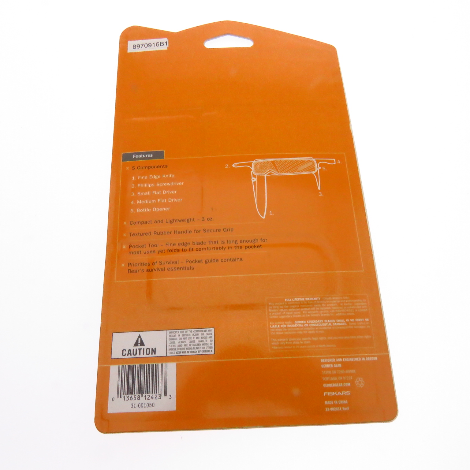 G1050 Gerber Bear Grylls Pocket Tool Navaja