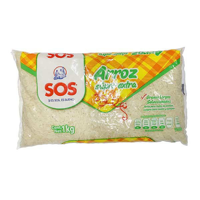 Arroz Grano Largo Uruguayo SOS 1 Kg