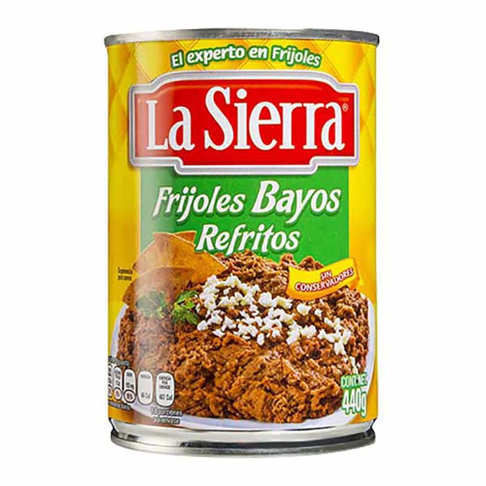 Frijol bayo refrito La Sierra 2 Latas de 440 g