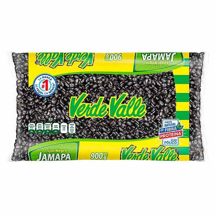 Frijol negro Jamapa Verde Valle Bolsa de 1 Kg