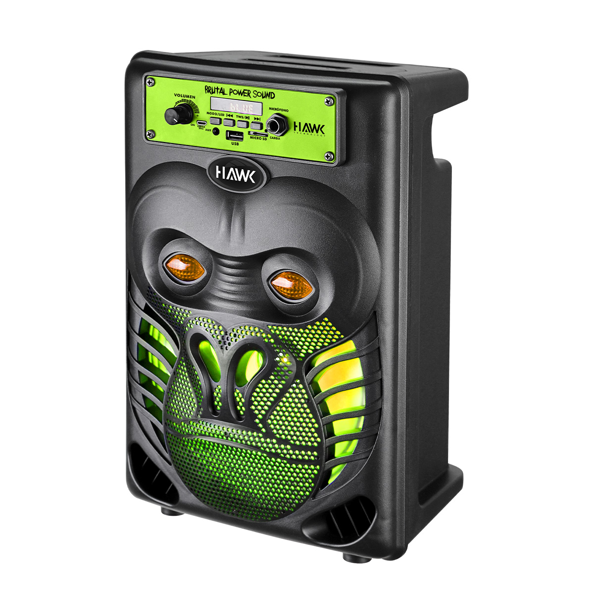 Bocina Bafle 8 Pulgadas Gorilla Bluetooth Recargable Hawk