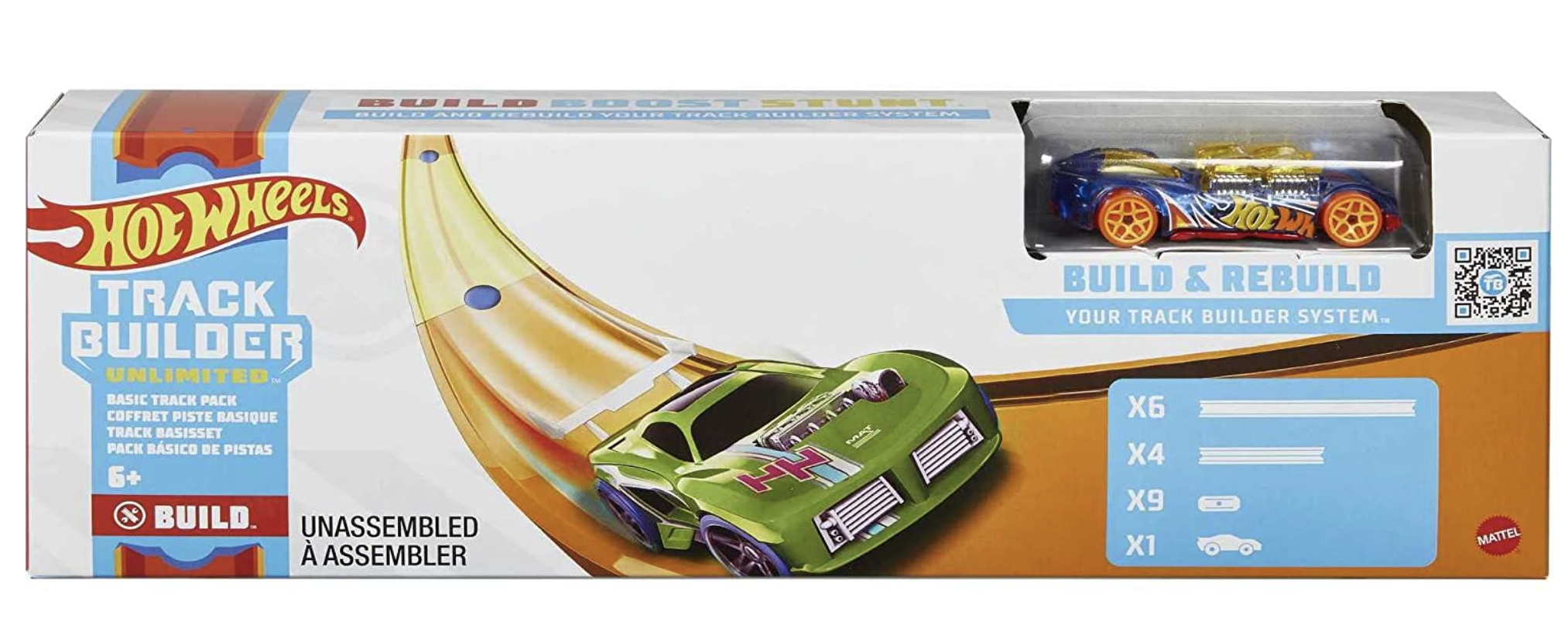 Hot Wheels Track Builder Paquete Básico de Pista
